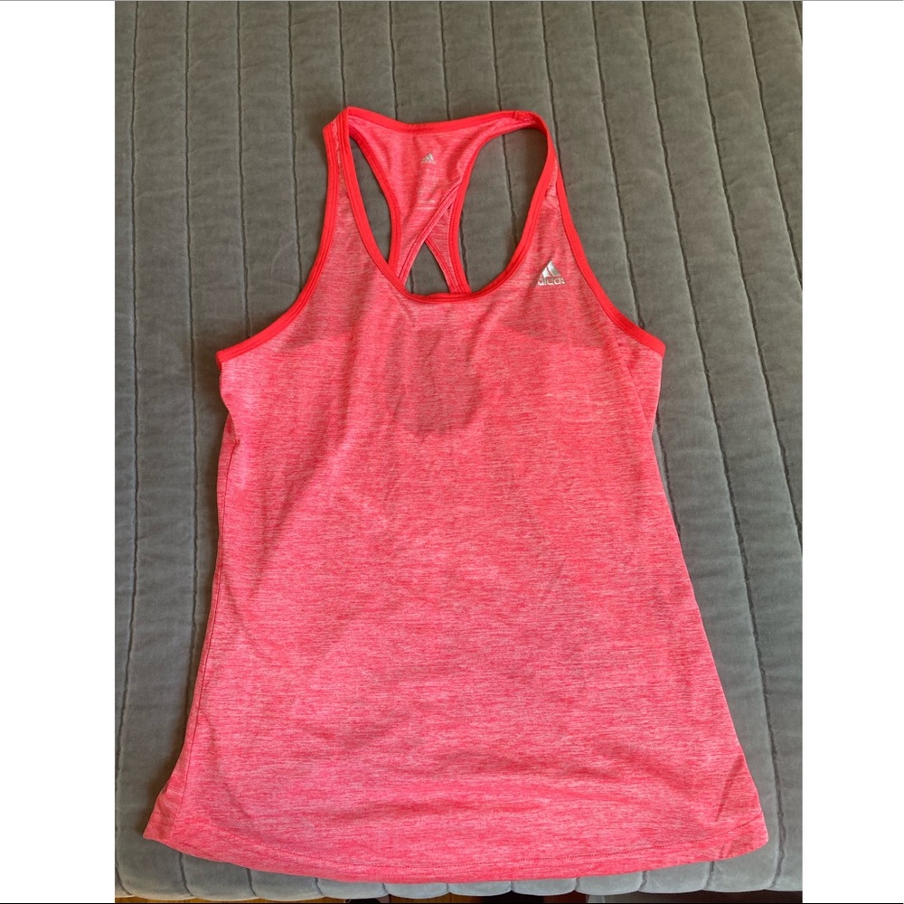 Pink adidas work-out tank